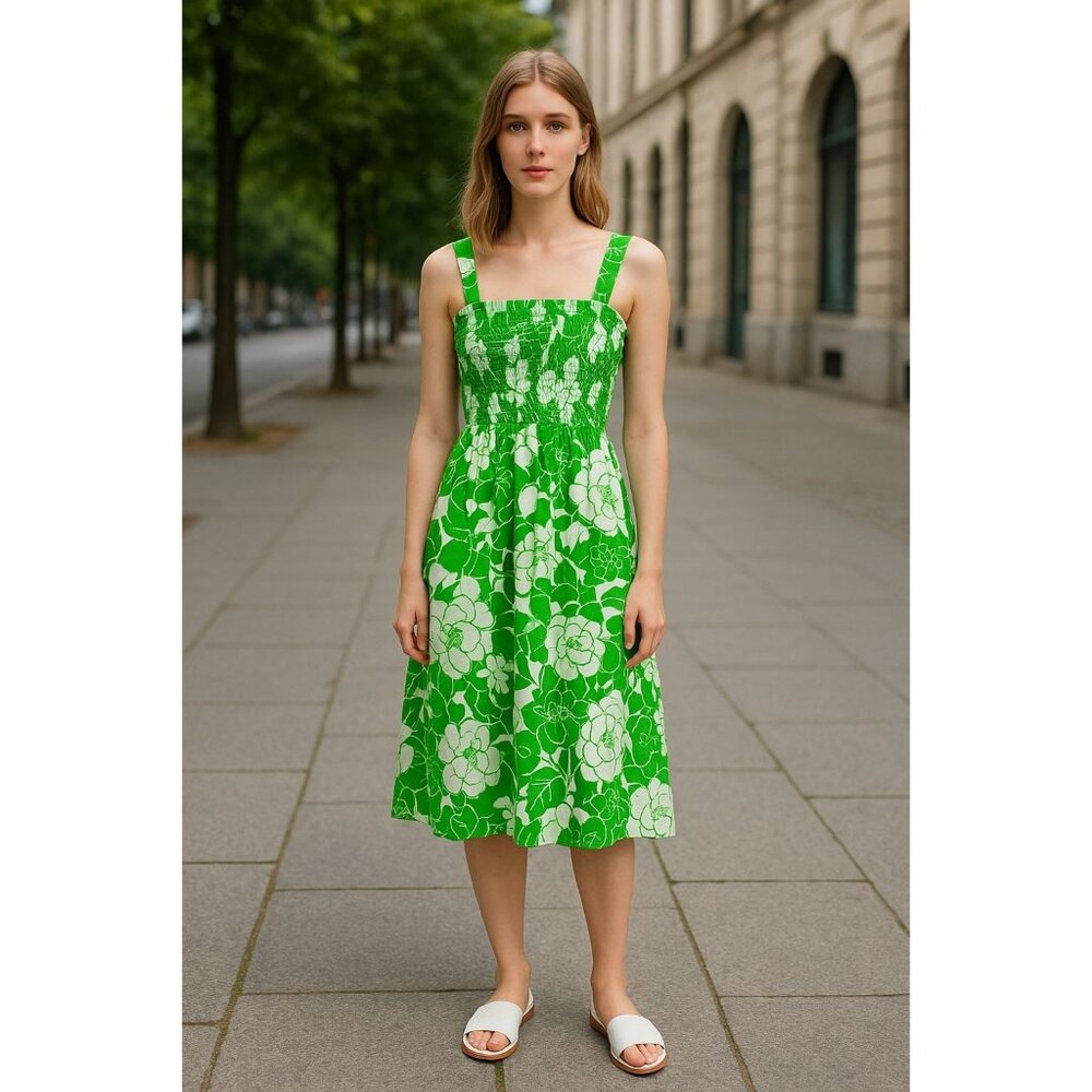 RAILS Seville Green Lotus Dress MEDIUM - Picture 1 of 7